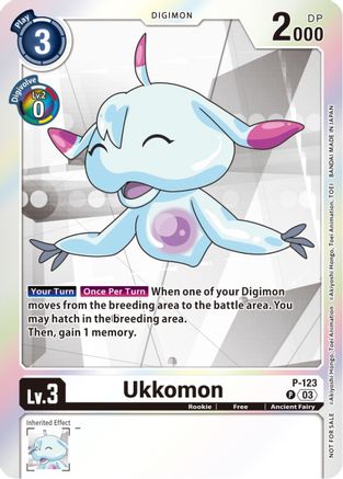 Ukkomon - P-123 (Tamer Party Pack -The Beginning- Ver. 2.0) (P-123) - Digimon Promotion Cards Foil - Premium Digimon Single from Bandai - Just $0.79! Shop now at Game Crave Tournament Store