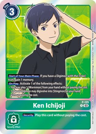 Ken Ichijoji - P-125 (Tamer Party Pack -The Beginning- Ver. 2.0) (P-125) - Digimon Promotion Cards Foil - Premium Digimon Single from Bandai - Just $0.24! Shop now at Game Crave Tournament Store