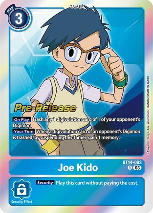 Joe Kido (BT14-083) - Blast Ace Pre-Release Cards Foil - Premium Digimon Single from Bandai - Just $0.11! Shop now at Game Crave Tournament Store