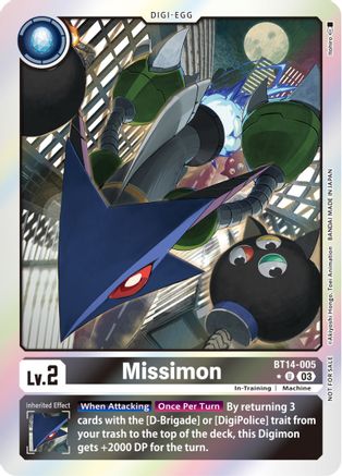 Missimon (Blast Ace Box Promotion Pack) (BT14-005) - Blast Ace Foil - Premium Digimon Single from Bandai - Just $0.08! Shop now at Game Crave Tournament Store