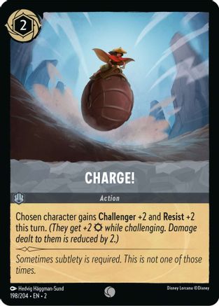 Charge! (198/204) - Rise of the Floodborn - Premium Lorcana Single from Rise of the Floodborn - Just $0.08! Shop now at Game Crave Tournament Store