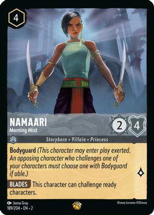 Namaari - Morning Mist (189/204) - Rise of the Floodborn Cold Foil - Premium Lorcana Single from Rise of the Floodborn - Just $1.63! Shop now at Game Crave Tournament Store