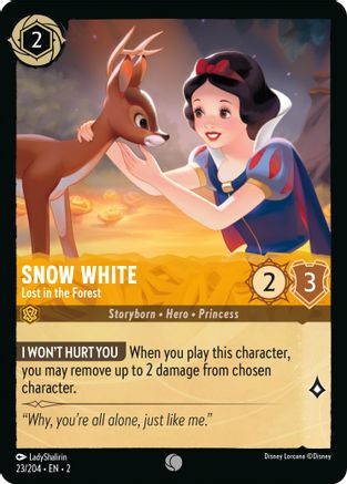 Snow White - Lost in the Forest (23/204) - Rise of the Floodborn - Premium Lorcana Single from Rise of the Floodborn - Just $0.08! Shop now at Game Crave Tournament Store