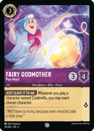 Fairy Godmother - Pure Heart (42/204) - Rise of the Floodborn - Premium Lorcana Single from Rise of the Floodborn - Just $0.08! Shop now at Game Crave Tournament Store