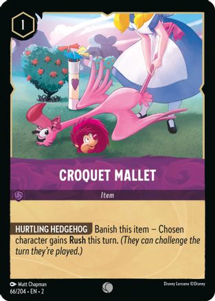 Croquet Mallet (66/204) - Rise of the Floodborn - Premium Lorcana Single from Rise of the Floodborn - Just $0.08! Shop now at Game Crave Tournament Store