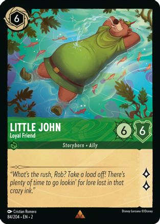 Little John - Loyal Friend (84/204) - Rise of the Floodborn Cold Foil - Premium Lorcana Single from Rise of the Floodborn - Just $0.13! Shop now at Game Crave Tournament Store