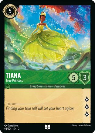 Tiana - True Princess (94/204) - Rise of the Floodborn Cold Foil - Premium Lorcana Single from Rise of the Floodborn - Just $0.09! Shop now at Game Crave Tournament Store