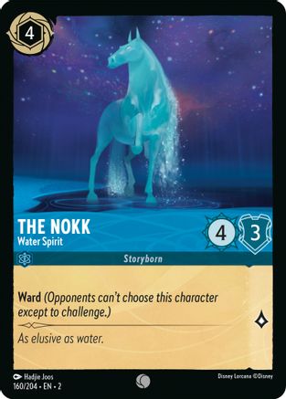 The Nokk - Water Spirit (160/204) - Rise of the Floodborn - Premium Lorcana Single from Rise of the Floodborn - Just $0.08! Shop now at Game Crave Tournament Store