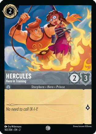 Hercules - Hero in Training (182/204) - Rise of the Floodborn - Premium Lorcana Single from Rise of the Floodborn - Just $0.08! Shop now at Game Crave Tournament Store