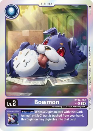 Bowmon (Blast Ace Box Promotion Pack) (BT14-006) - Blast Ace Foil - Premium Digimon Single from Bandai - Just $0.42! Shop now at Game Crave Tournament Store