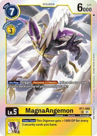 MagnaAngemon - BT1-060 (Blast Ace Double Pack Set) (BT1-060) - Release Special Booster Foil - Premium Digimon Single from Bandai - Just $0.10! Shop now at Game Crave Tournament Store