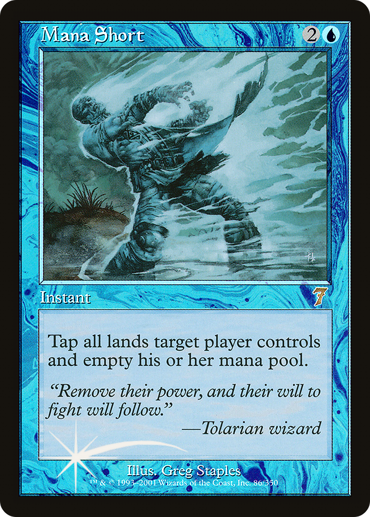 Mana Short (7ED-86★) - Seventh Edition Foil - Premium MTG Single from Wizards of the Coast - Just $13.35! Shop now at Game Crave Tournament Store