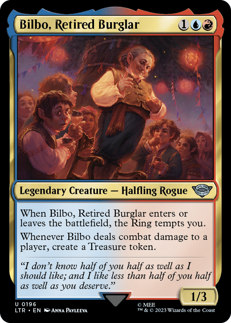 Bilbo, Retired Burglar (LTR-196) - The Lord of the Rings: Tales of Middle-earth - Premium MTG Single from Wizards of the Coast - Just $0.25! Shop now at Game Crave Tournament Store