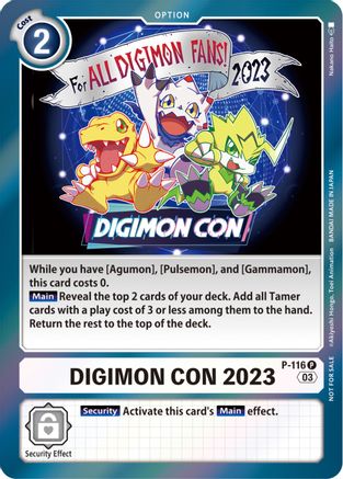 Digimon Con 2023 (Official Tournament Pack Vol.11) (P-116) - Digimon Promotion Cards Foil - Premium Digimon Single from Bandai - Just $0.08! Shop now at Game Crave Tournament Store