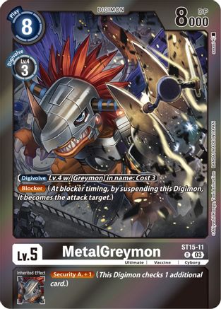 MetalGreymon (Gift Box 2023) (ST15-11) - Starter Deck 15: Dragon of Courage Foil - Premium Digimon Single from Bandai - Just $1.68! Shop now at Game Crave Tournament Store