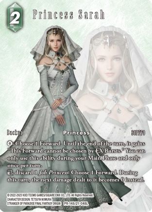 Princess Sarah (FF: PROMO CARDS) Foil - Premium Final Fantasy Single from FF: Promo Cards - Just $0.18! Shop now at Game Crave Tournament Store
