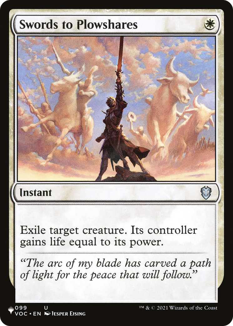 Swords to Plowshares (PAGL-031) - Angels: They're Just Like Us but Cooler and with Wings - Premium MTG Single from Wizards of the Coast - Just $0.33! Shop now at Game Crave Tournament Store