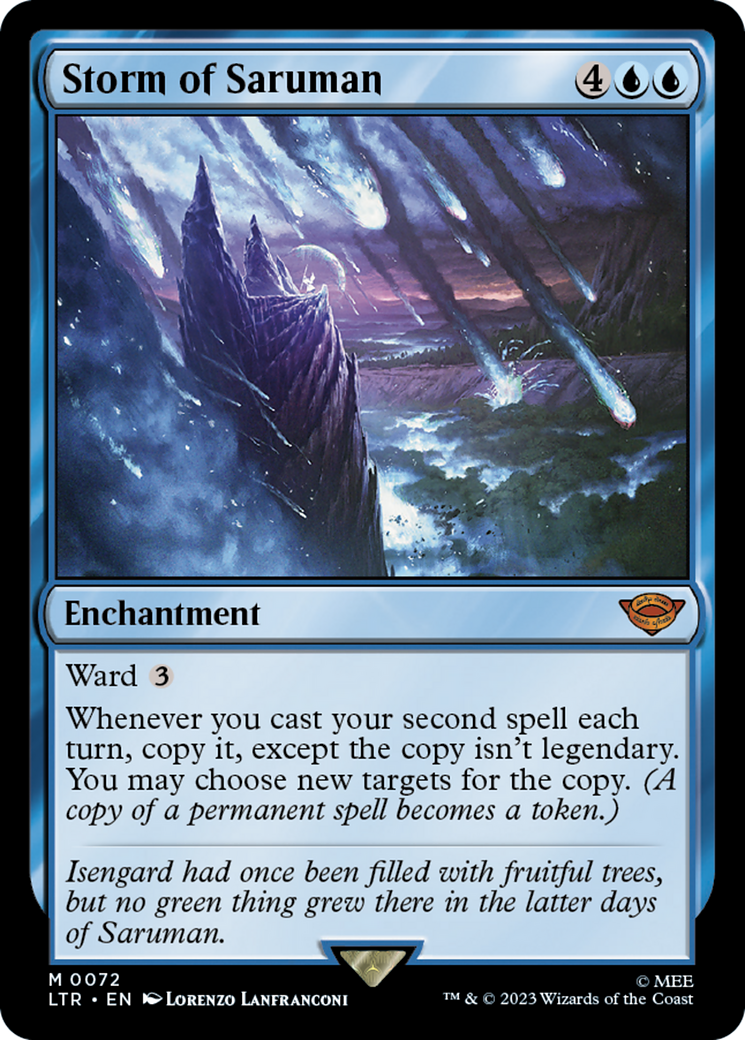 Storm of Saruman (LTR-072) - The Lord of the Rings: Tales of Middle-earth Foil - Premium MTG Single from Wizards of the Coast - Just $1.16! Shop now at Game Crave Tournament Store
