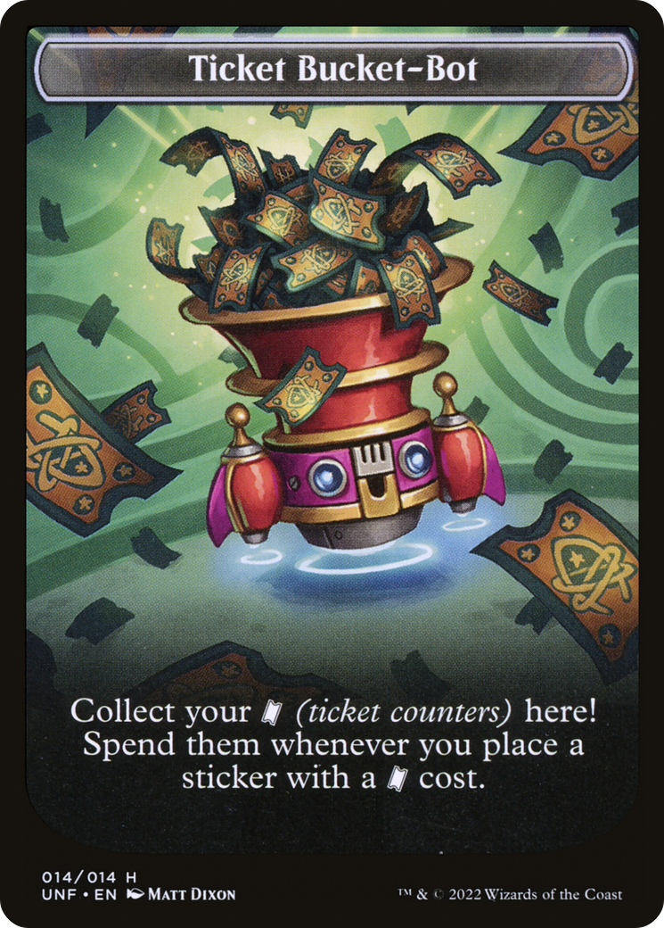 Ticket Bucket-Bot (TUNF-014) - Unfinity Tokens - Premium MTG Single from Wizards of the Coast - Just $0.08! Shop now at Game Crave Tournament Store