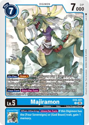 Majiramon (EX5-021) - Animal Colosseum - Premium Digimon Single from Bandai - Just $0.25! Shop now at Game Crave Tournament Store