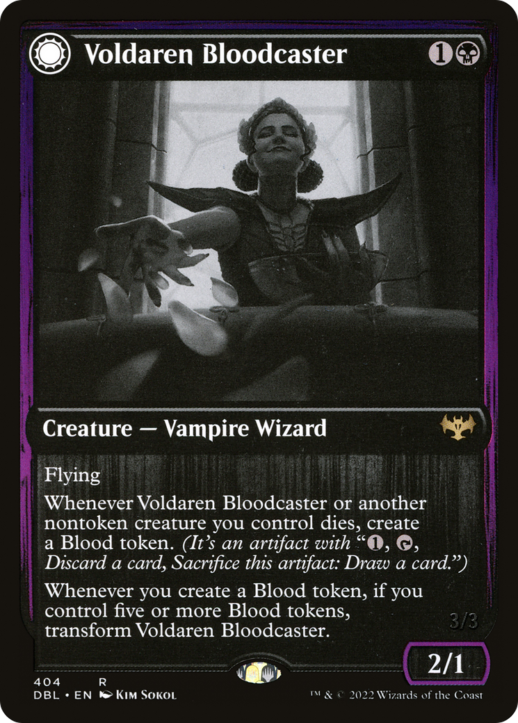 Voldaren Bloodcaster // Bloodbat Summoner (DBL-404) - Innistrad: Double Feature: (Double Faced Transform) - Premium MTG Single from Wizards of the Coast - Just $0.08! Shop now at Game Crave Tournament Store