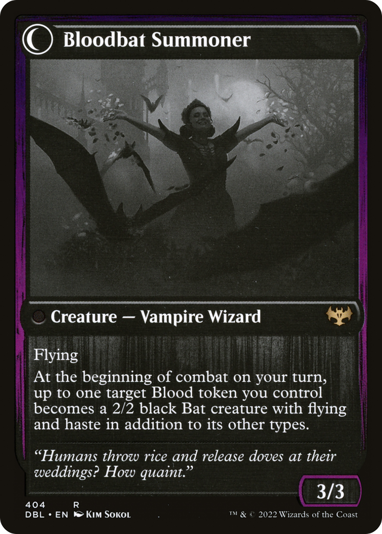 Voldaren Bloodcaster // Bloodbat Summoner (DBL-404) - Innistrad: Double Feature: (Double Faced Transform) - Premium MTG Single from Wizards of the Coast - Just $0.08! Shop now at Game Crave Tournament Store