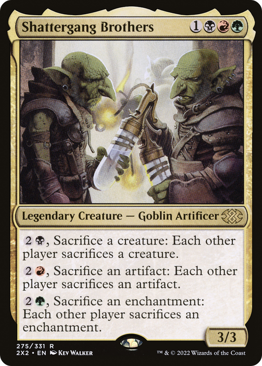 Shattergang Brothers (2X2-275) - Double Masters 2022 - Premium MTG Single from Wizards of the Coast - Just $0.08! Shop now at Game Crave Tournament Store