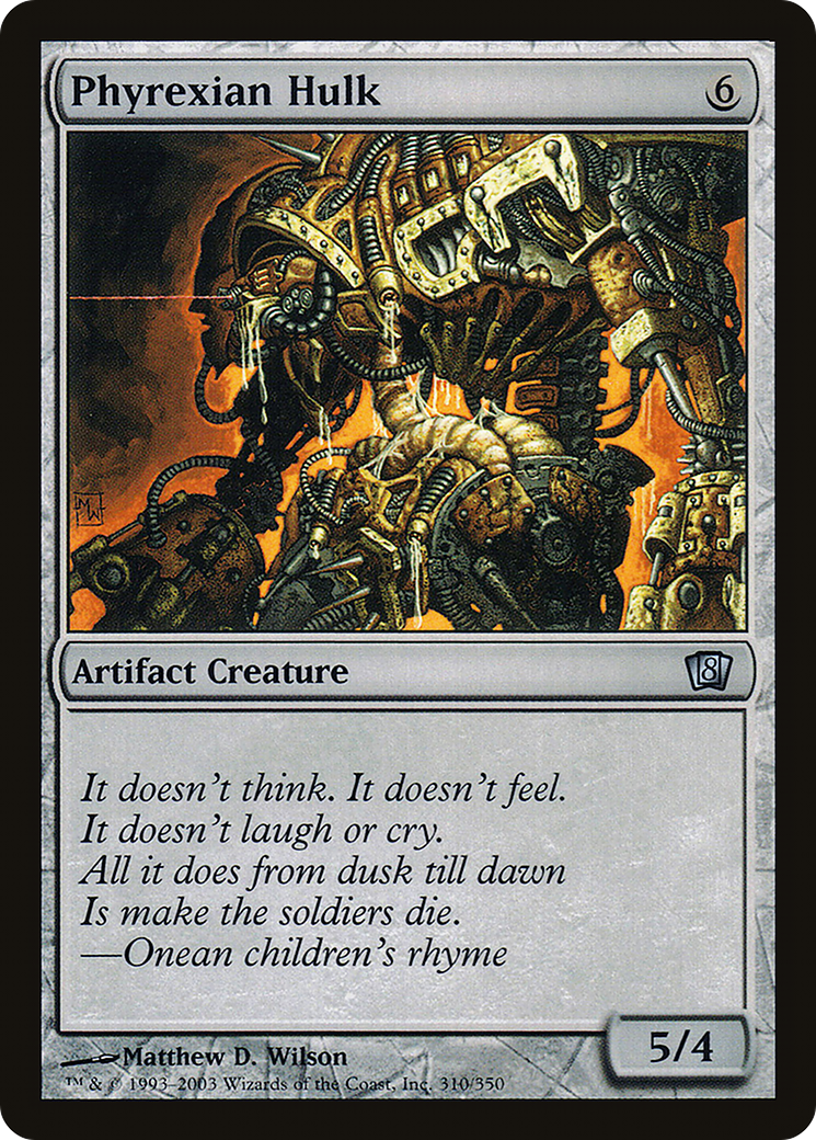 Phyrexian Hulk (8ED-310★) - Eighth Edition Foil - Premium MTG Single from Wizards of the Coast - Just $0.13! Shop now at Game Crave Tournament Store