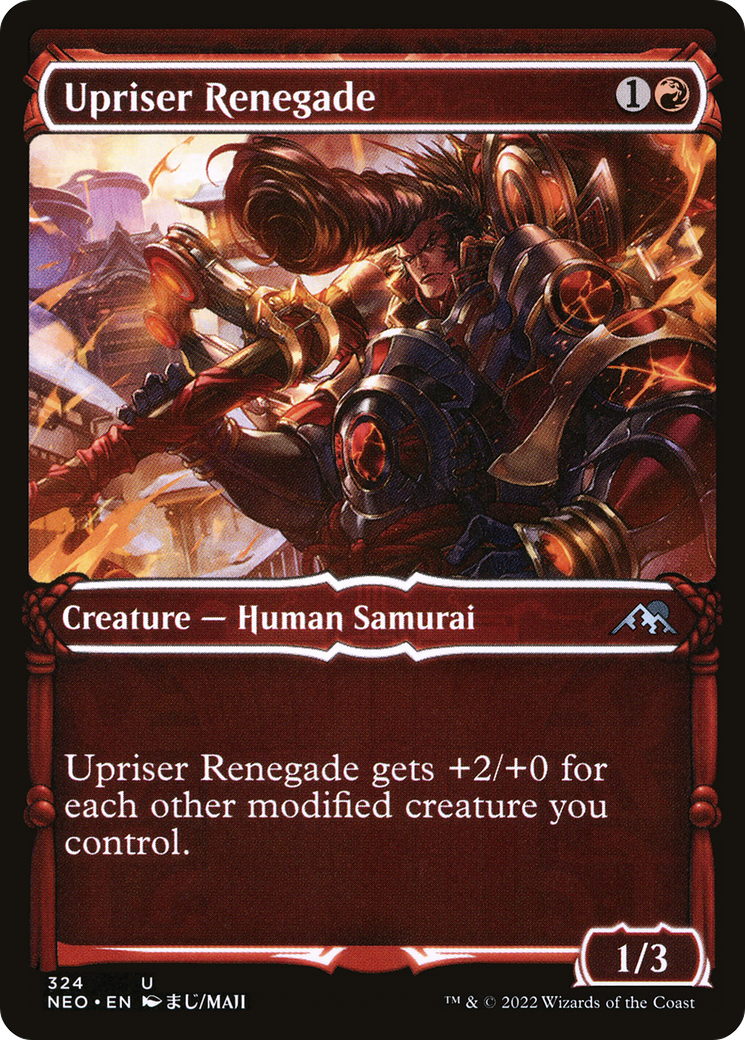 Upriser Renegade (NEO-324) - Kamigawa: Neon Dynasty: (Showcase) Foil - Premium MTG Single from Wizards of the Coast - Just $0.08! Shop now at Game Crave Tournament Store