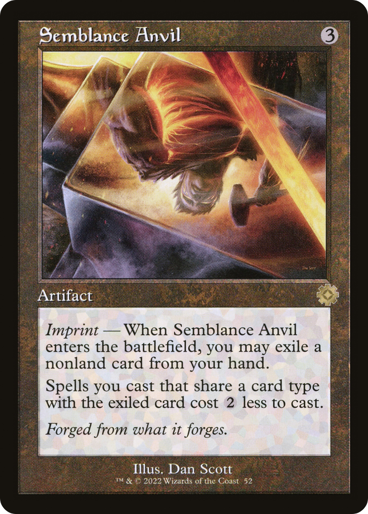Semblance Anvil (BRR-052) - The Brothers' War Retro Artifacts - Premium MTG Single from Wizards of the Coast - Just $0.28! Shop now at Game Crave Tournament Store