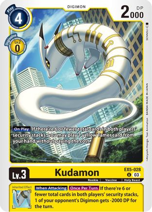 Kudamon (EX5-028) - Animal Colosseum - Premium Digimon Single from Bandai - Just $0.25! Shop now at Game Crave Tournament Store