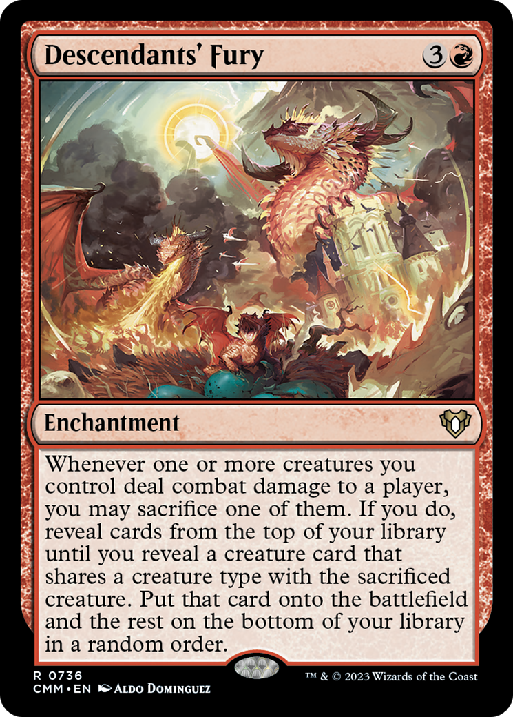 Descendants' Fury (CMM-736) - Commander Masters - Premium MTG Single from Wizards of the Coast - Just $1.50! Shop now at Game Crave Tournament Store