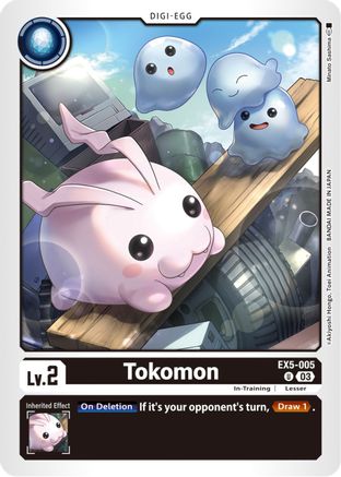 Tokomon (EX5-005) - Animal Colosseum - Premium Digimon Single from Bandai - Just $0.25! Shop now at Game Crave Tournament Store