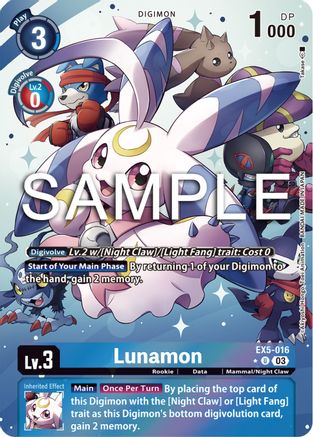 Lunamon (Alternate Art) (EX5-016) - Animal Colosseum Foil - Premium Digimon Single from Bandai - Just $13.27! Shop now at Game Crave Tournament Store