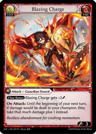 Blazing Charge (ALCHEMICAL REVOLUTION) Foil - Premium Grand Archive Single from Alchemical Revolution - Just $1! Shop now at Game Crave Tournament Store