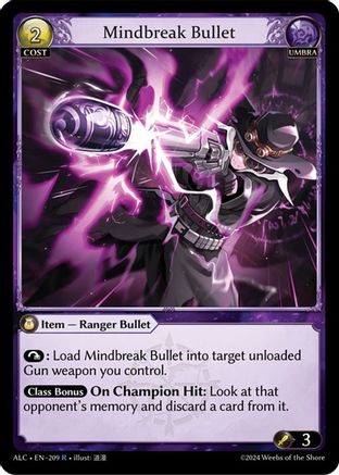 Mindbreak Bullet (ALCHEMICAL REVOLUTION) Foil - Premium Grand Archive Single from Alchemical Revolution - Just $0.95! Shop now at Game Crave Tournament Store