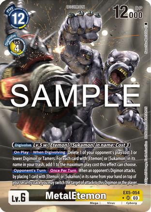 MetalEtemon (Alternate Art) (EX5-054) - Animal Colosseum Foil - Premium Digimon Single from Bandai - Just $7.85! Shop now at Game Crave Tournament Store