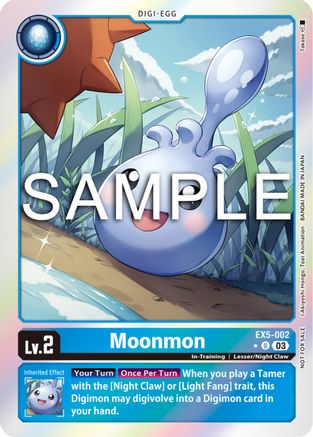 Moonmon (Animal Colosseum Box Promotion Pack) (EX5-002) - Animal Colosseum Foil - Premium Digimon Single from Bandai - Just $0.25! Shop now at Game Crave Tournament Store