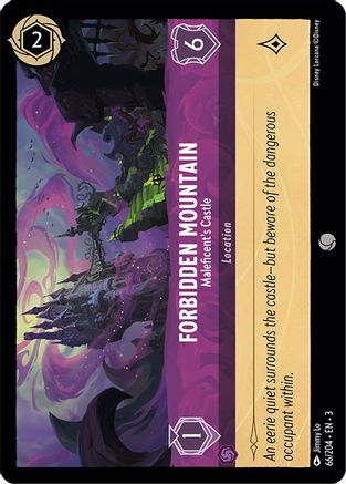 Forbidden Mountain - Maleficent's Castle (66/204) - Into the Inklands Cold Foil - Premium Lorcana Single from Into the Inklands - Just $0.26! Shop now at Game Crave Tournament Store