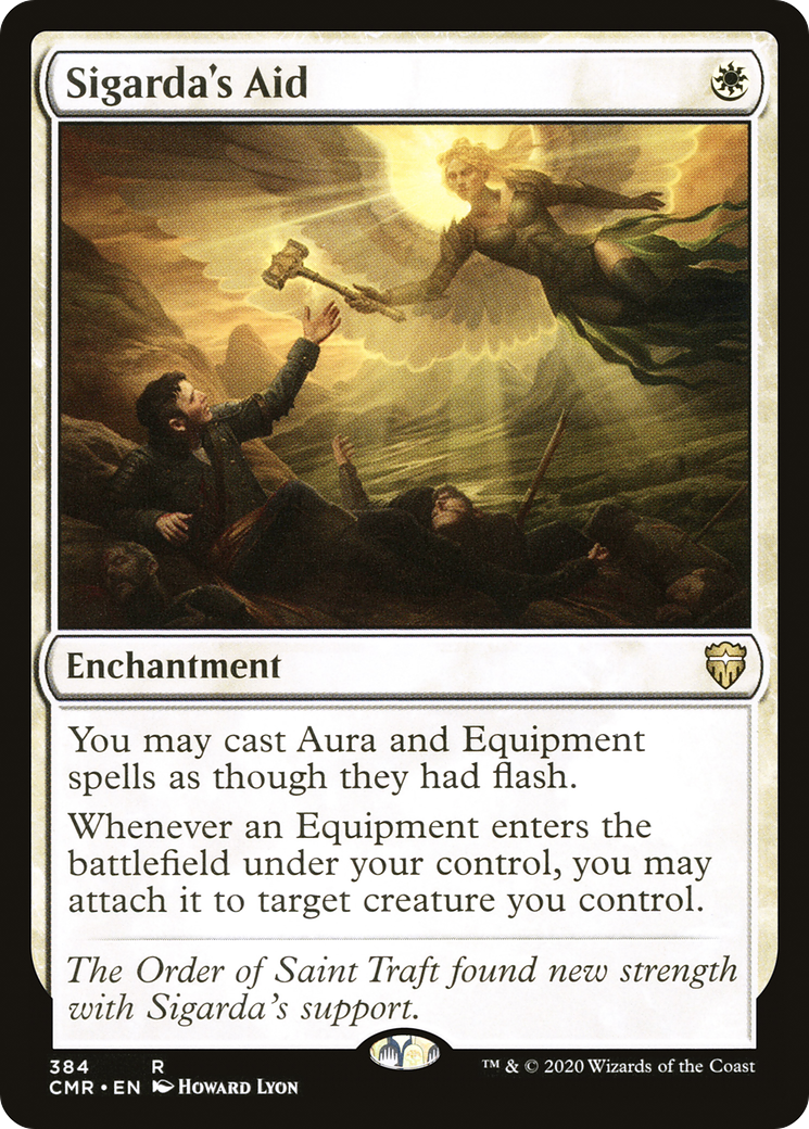 Sigarda's Aid (CMR-384) - Commander Legends - Premium MTG Single from Wizards of the Coast - Just $9.44! Shop now at Game Crave Tournament Store