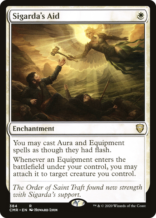 Sigarda's Aid (CMR-384) - Commander Legends - Premium MTG Single from Wizards of the Coast - Just $9.44! Shop now at Game Crave Tournament Store