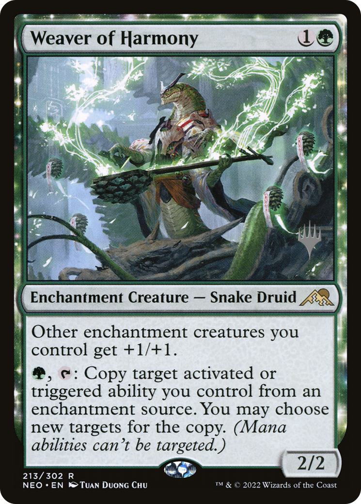 Weaver of Harmony (PNEO-213P) - Kamigawa: Neon Dynasty Promos Foil - Premium MTG Single from Wizards of the Coast - Just $0.15! Shop now at Game Crave Tournament Store