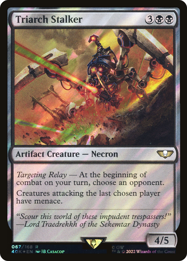 Triarch Stalker (40K-67★) - Warhammer 40,000 Commander Foil - Premium MTG Single from Wizards of the Coast - Just $0.08! Shop now at Game Crave Tournament Store