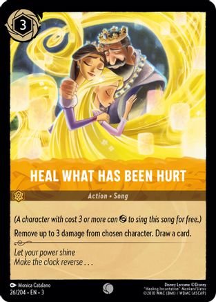 Heal What Has Been Hurt (26/204) - Into the Inklands Cold Foil - Premium Lorcana Single from Into the Inklands - Just $0.25! Shop now at Game Crave Tournament Store