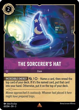 The Sorcerer's Hat (65/204) - Into the Inklands - Premium Lorcana Single from Into the Inklands - Just $0.25! Shop now at Game Crave Tournament Store