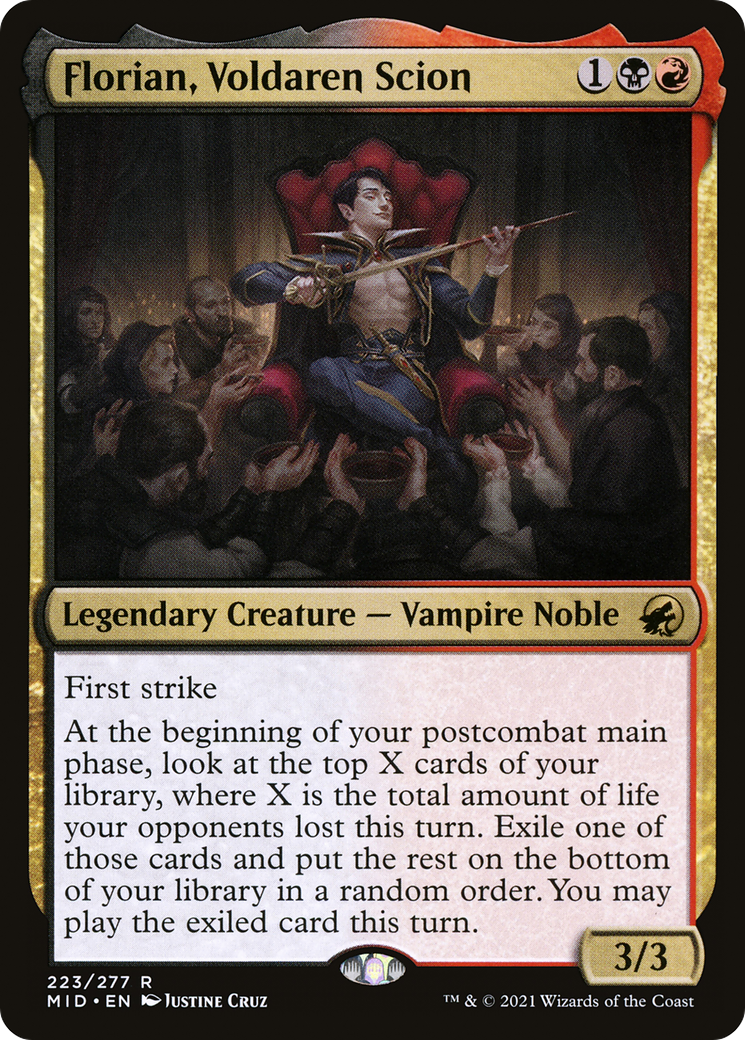 Florian, Voldaren Scion (MID-223) - Innistrad: Midnight Hunt - Premium MTG Single from Wizards of the Coast - Just $0.25! Shop now at Game Crave Tournament Store