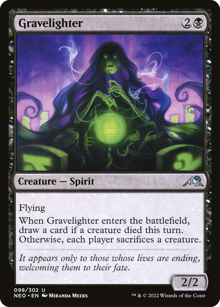 Gravelighter (NEO-098) - Kamigawa: Neon Dynasty - Premium MTG Single from Wizards of the Coast - Just $0.25! Shop now at Game Crave Tournament Store