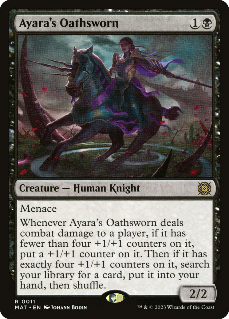 Ayara's Oathsworn (MAT-011) - March of the Machine: The Aftermath Foil - Premium MTG Single from Wizards of the Coast - Just $0.12! Shop now at Game Crave Tournament Store