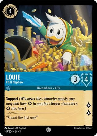 Louie - Chill Nephew (149/204) - Into the Inklands - Premium Lorcana Single from Into the Inklands - Just $0.25! Shop now at Game Crave Tournament Store