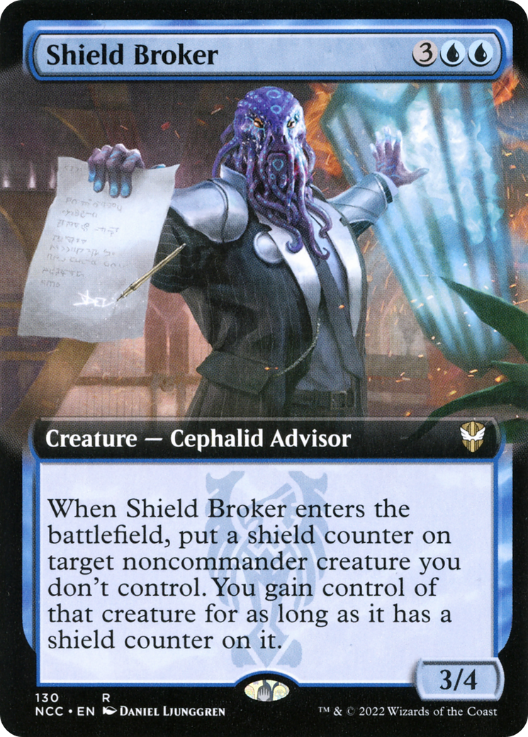 Shield Broker (NCC-130) - New Capenna Commander: (Extended Art) - Premium MTG Single from Wizards of the Coast - Just $0.08! Shop now at Game Crave Tournament Store